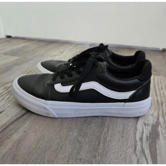 Vans Sneakers Women's Size 7.5 Canvas Black White - Picture 3 of 9